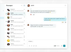 Twist chat interface