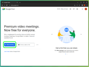 Google Meet for linux