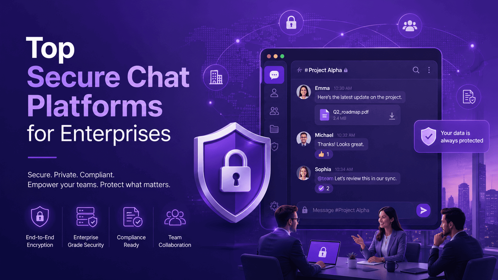 Top 15 Secure Chat Platforms for Enterprises in 2026