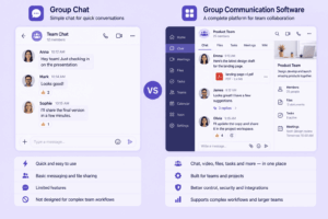 Group Chat vs Group Communication Software