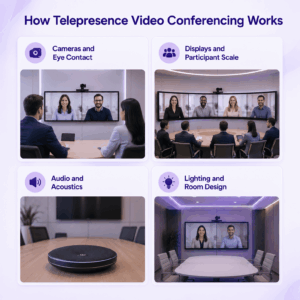 How Telepresence Video Conferencing Works